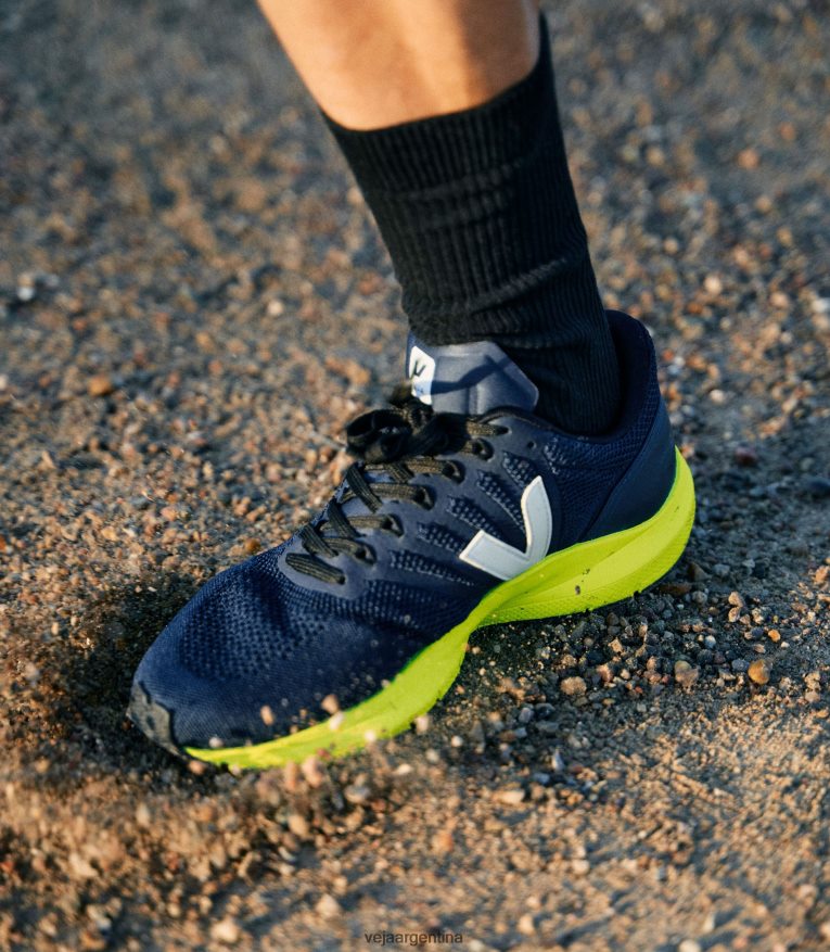 marlin lt v-knit negro kaki amarillo fluo Veja NT64JJ205 hombres zapatos