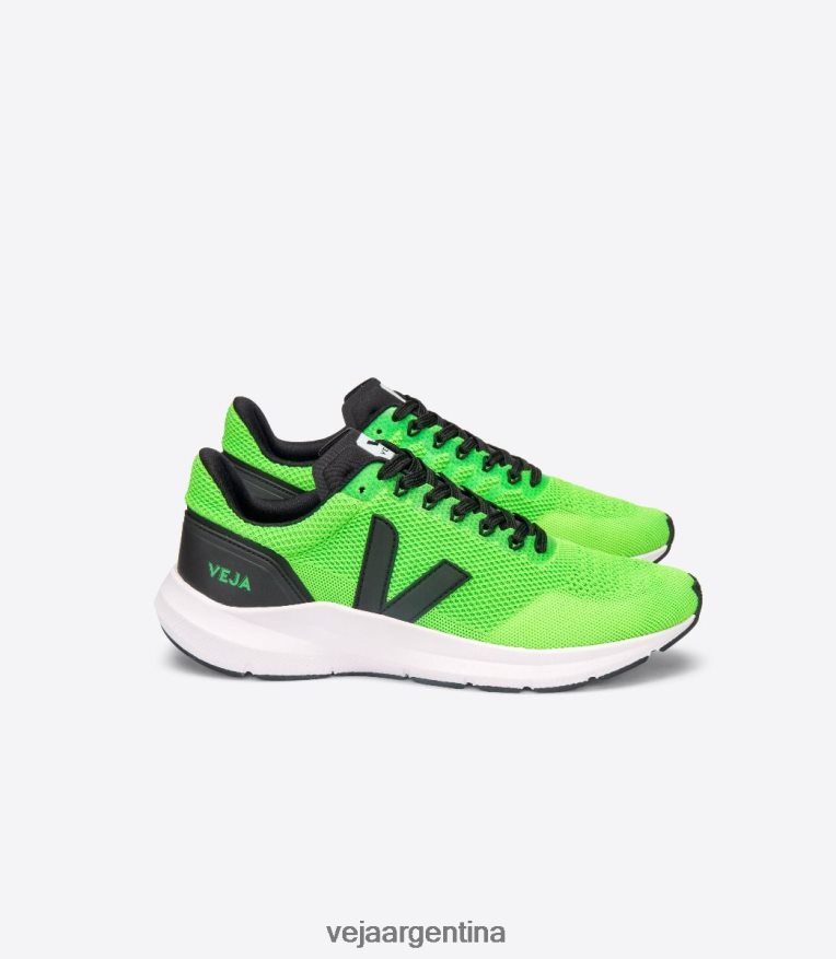 marlin v-knit vert negro fluo Veja NT64JJ206 hombres zapatos