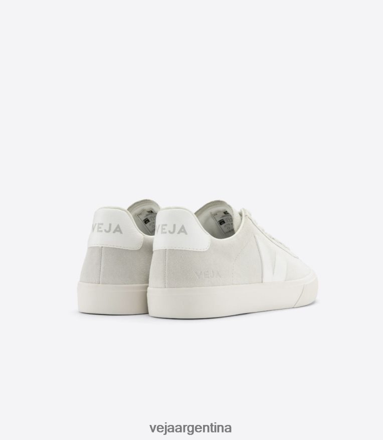 campo ante natural blanco Veja NT64JJ9 hombres zapatos