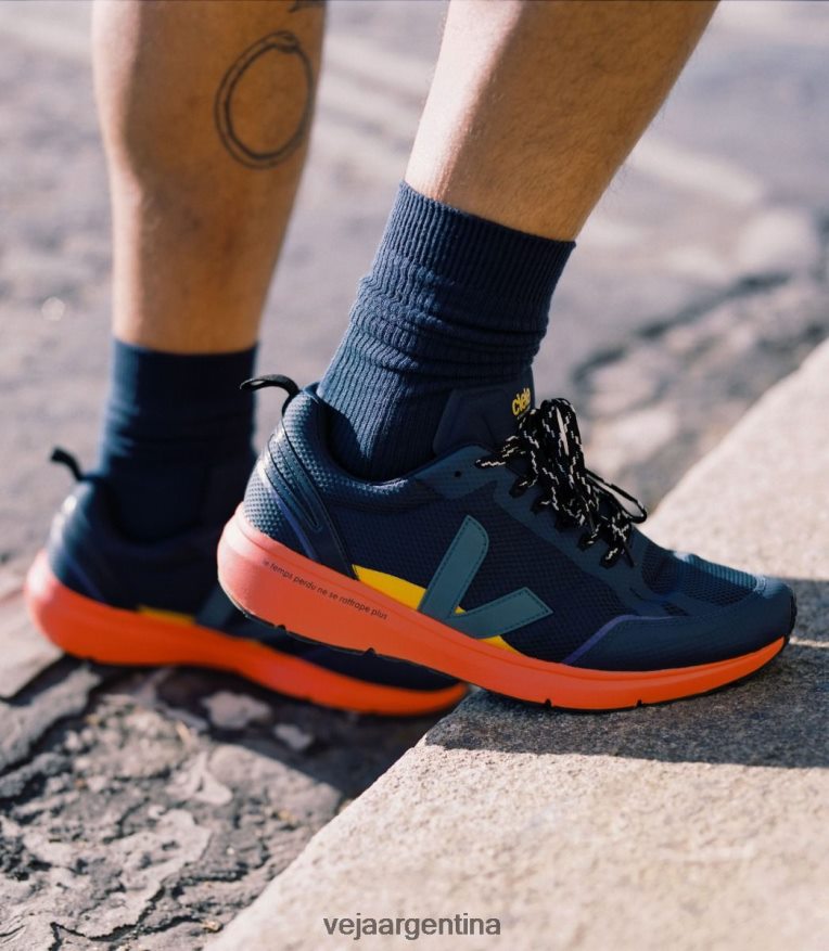 condor 2 cielo náutico naranja fluo Veja X NT64JJ197 hombres zapatos