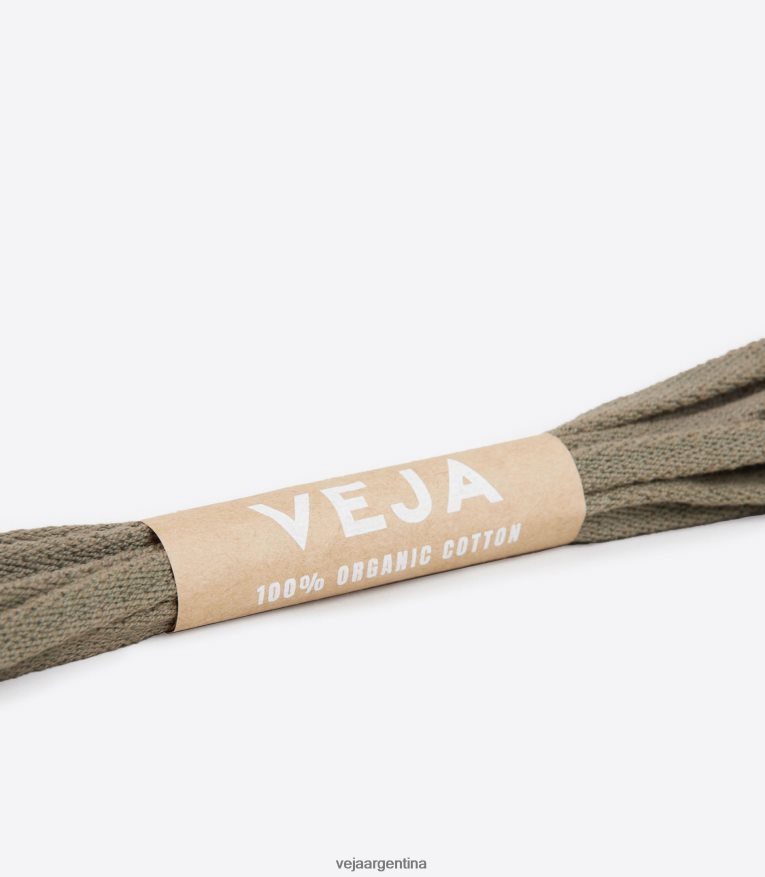 cordones algodon organico kaki Veja NT64JJ221 hombres cordones