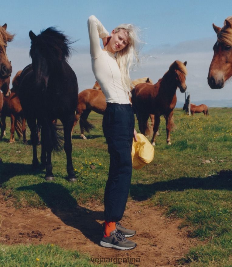 dekkan alveomesh caqui negro Veja NT64JJ131 hombres zapatos