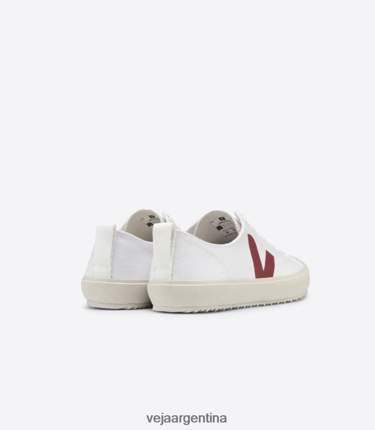 lienzo nova blanco marsala Veja NT64JJ161 hombres zapatos