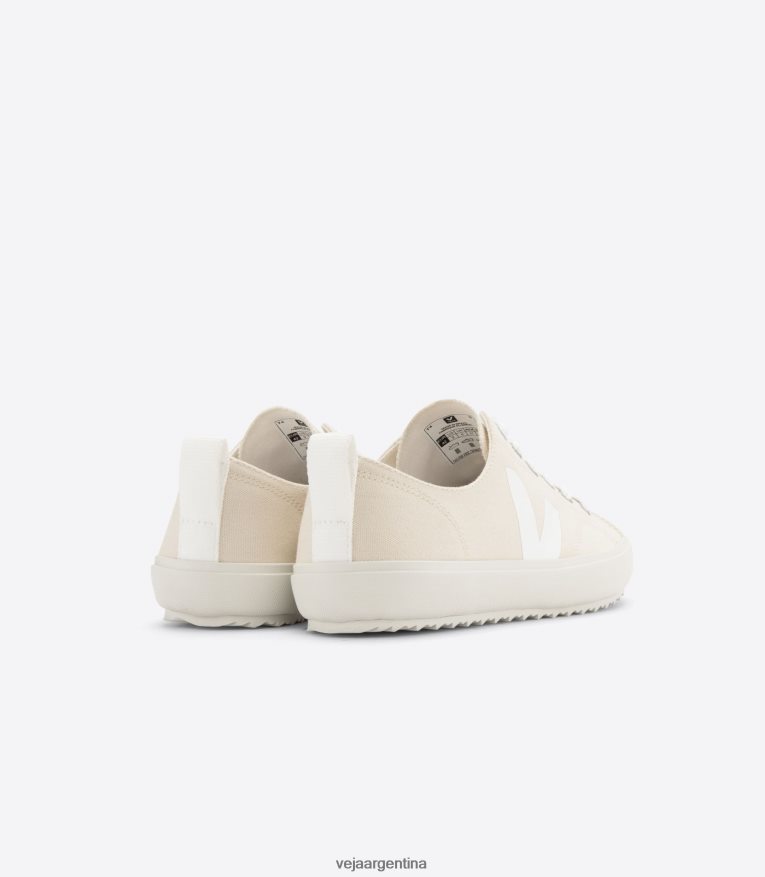 nova lienzo areia blanco Veja NT64JJ154 hombres zapatos