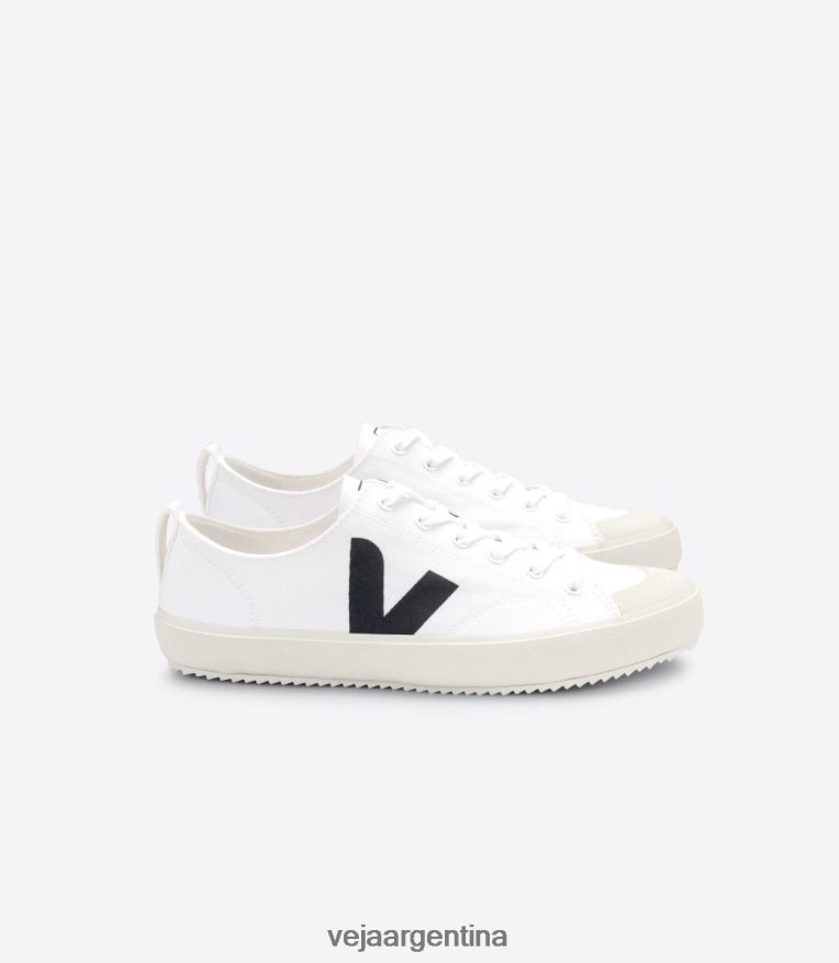 nova lienzo blanco negro Veja NT64JJ150 hombres zapatos
