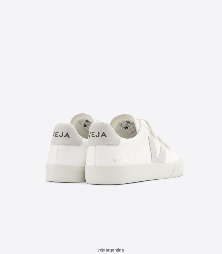 Recife cuero sin cromo blanco natural Veja NT64JJ108 hombres zapatos