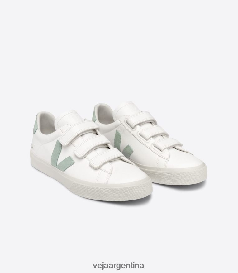 Recife cuero sin cromo matcha blanco Veja NT64JJ109 hombres zapatos