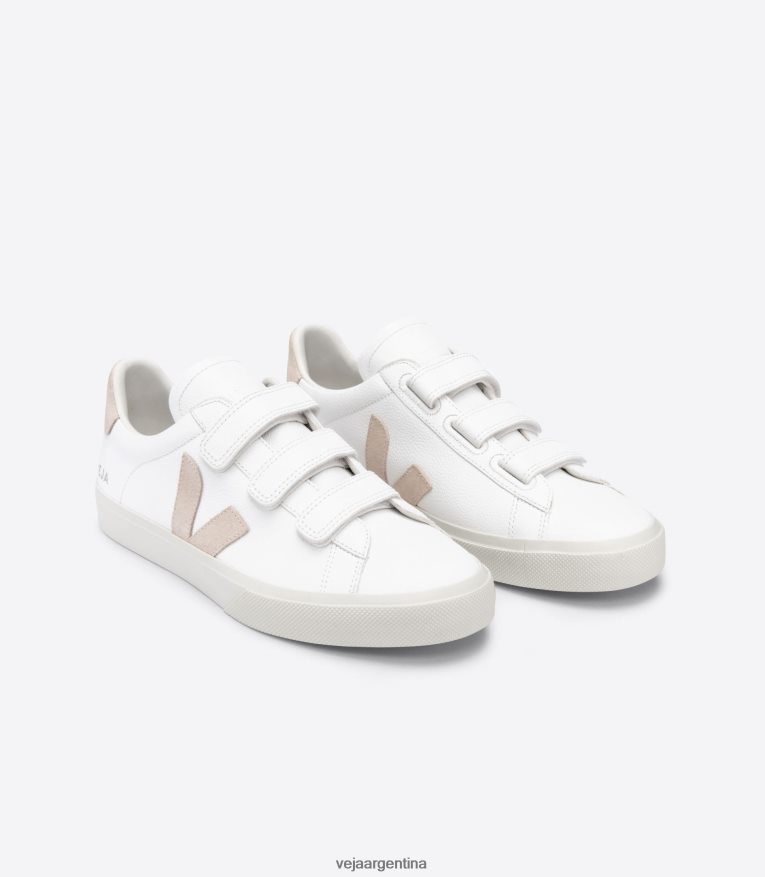 Recife cuero sin cromo sable blanco Veja NT64JJ113 hombres zapatos