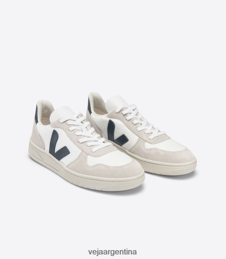 v-10 b-mesh blanco nautico Veja NT64JJ46 hombres zapatos