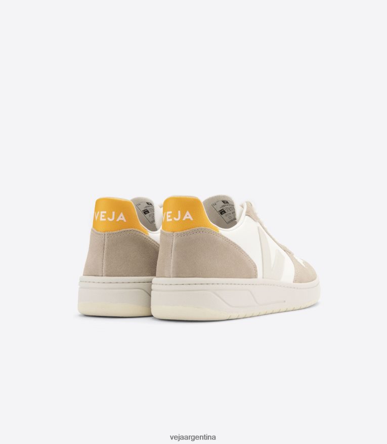 v-10 cuero sin cromo blanco sahara ouro Veja NT64JJ69 hombres zapatos
