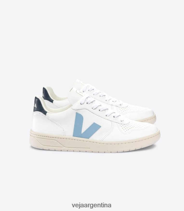 v-10 cwl acero blanco nautico Veja NT64JJ55 hombres zapatos
