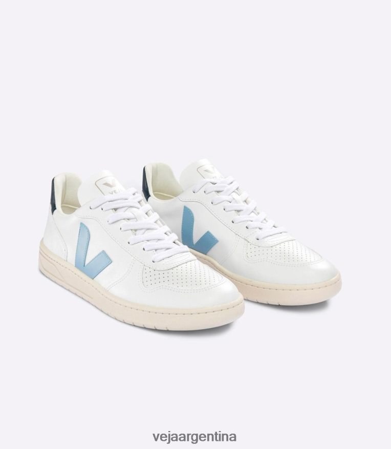 v-10 cwl acero blanco nautico Veja NT64JJ55 hombres zapatos