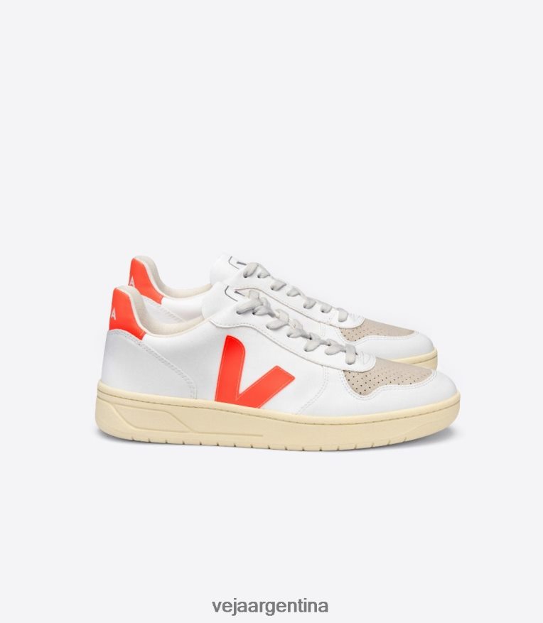 v-10 cwl blanco naranja fluo Veja NT64JJ51 hombres zapatos