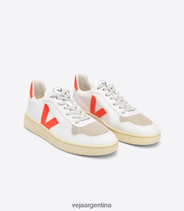 v-10 cwl blanco naranja fluo Veja NT64JJ51 hombres zapatos