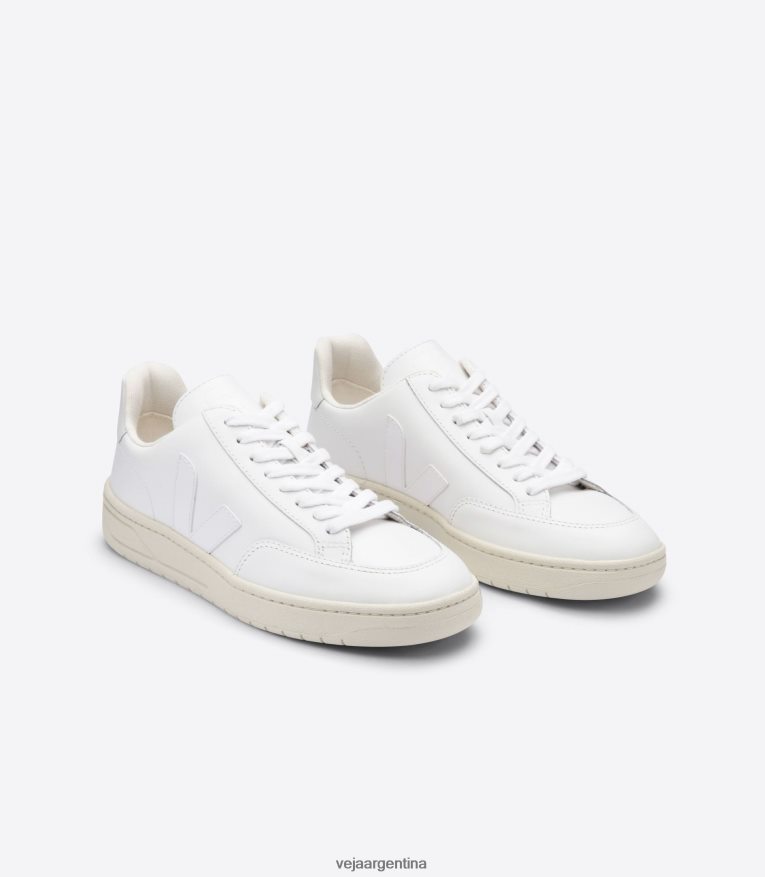v-12 cuero blanco Veja NT64JJ33 hombres zapatos
