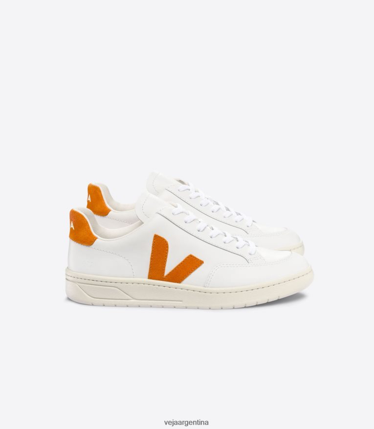 v-12 cuero blanco calabaza Veja NT64JJ36 hombres zapatos