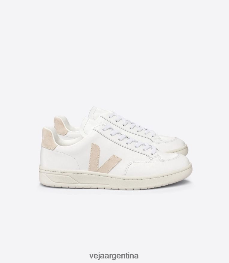 v-12 cuero blanco sable Veja NT64JJ25 hombres zapatos