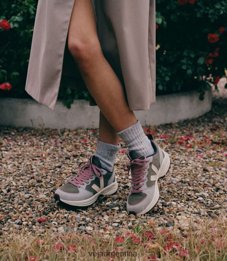 gamuza venturi kaki sable oxford gris Veja NT64JJ183 hombres zapatos