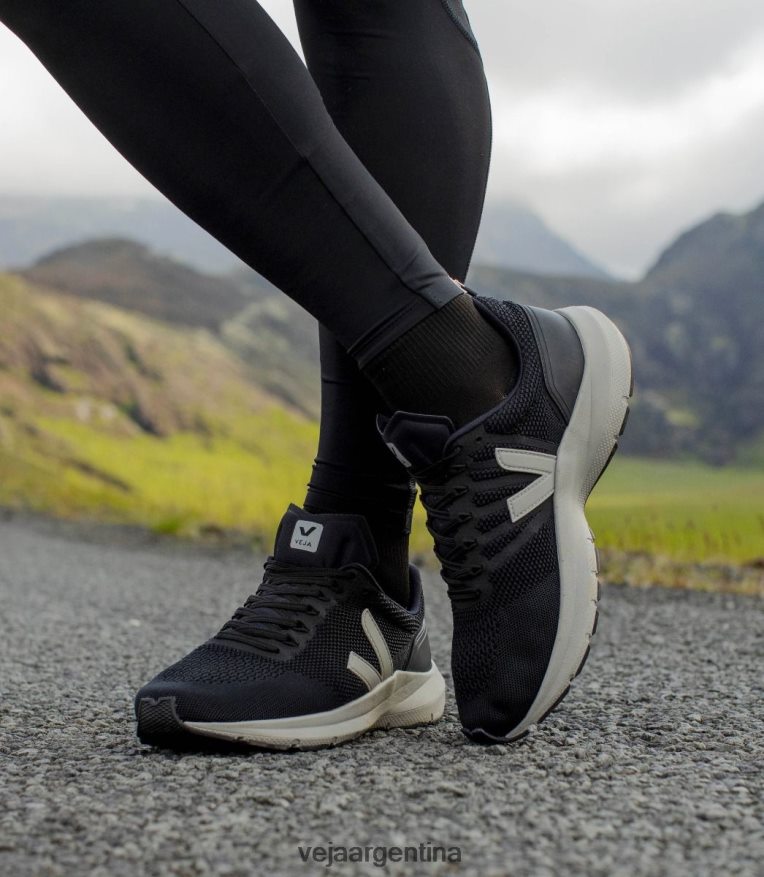 marlin v-knit negro oxford gris Veja NT64JJ278 mujer zapatos