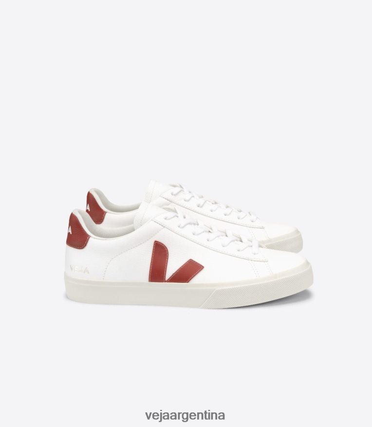 campo cuero sin cromo blanco rouille Veja NT64JJ227 mujer zapatos