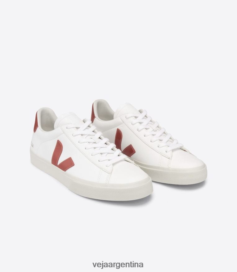 campo cuero sin cromo blanco rouille Veja NT64JJ227 mujer zapatos