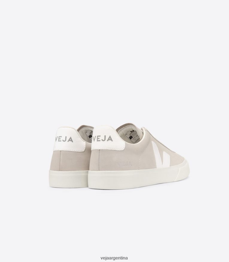 campo nubuck blanco natural Veja NT64JJ228 mujer zapatos