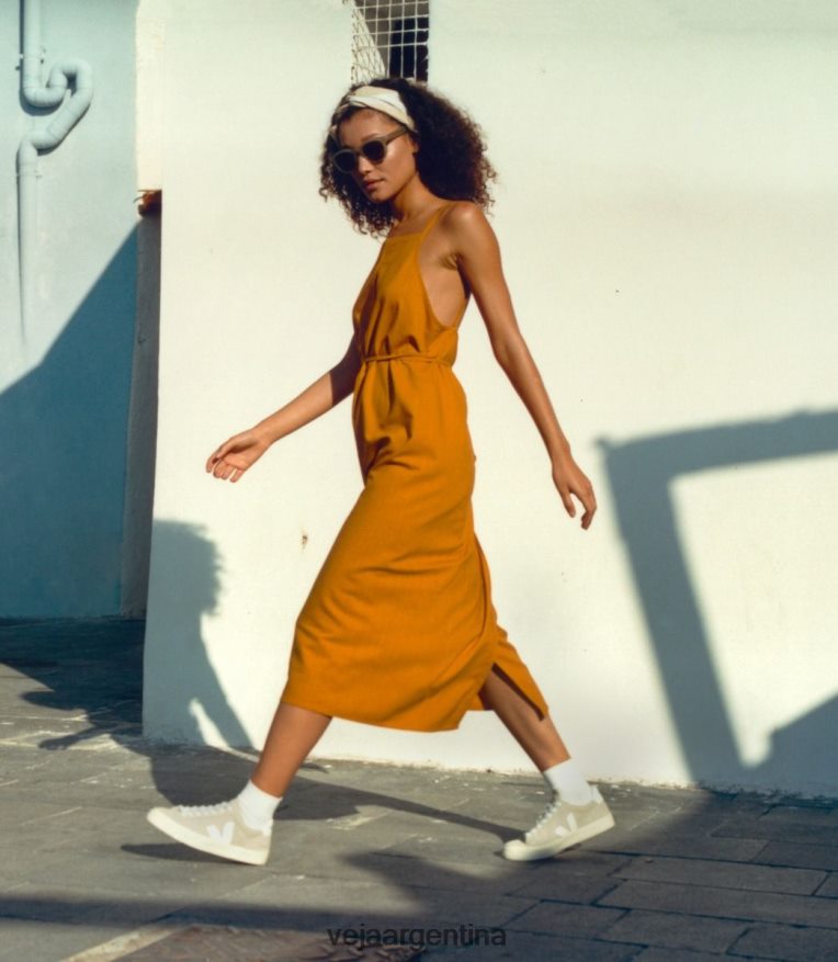 campo nubuck blanco natural Veja NT64JJ228 mujer zapatos