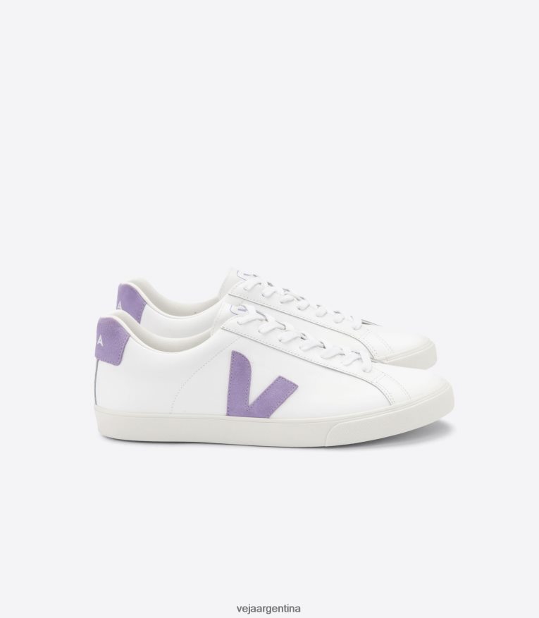cuero esplar extra blanco lavanda Veja NT64JJ242 mujer zapatos