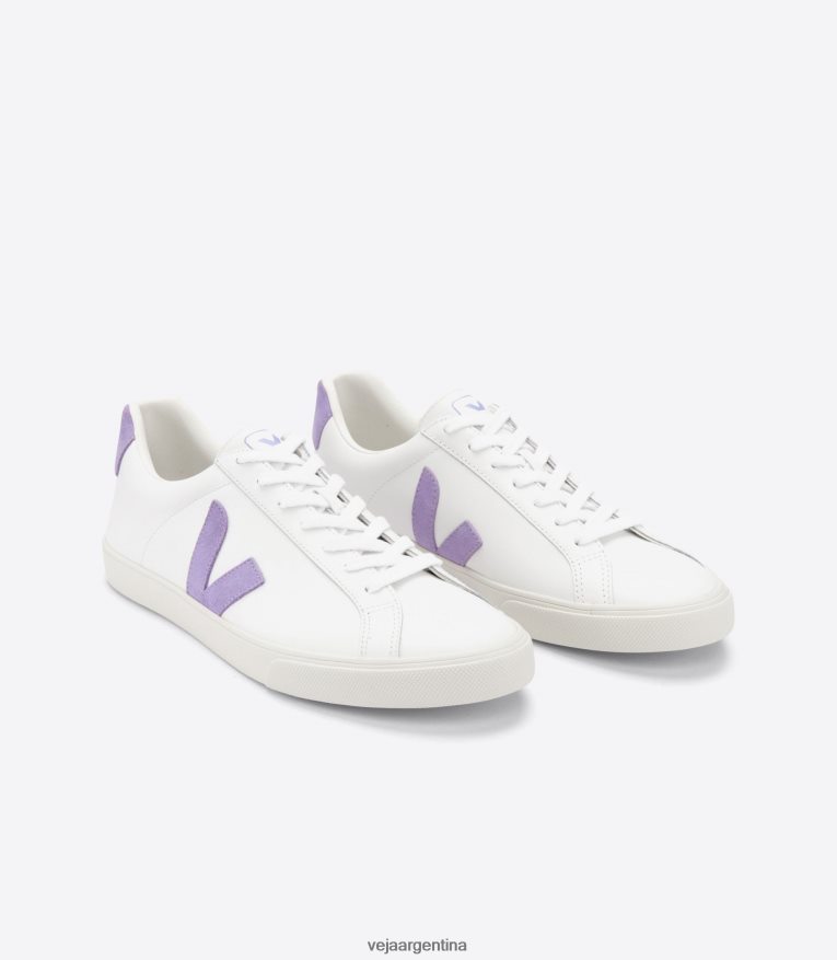 cuero esplar extra blanco lavanda Veja NT64JJ242 mujer zapatos