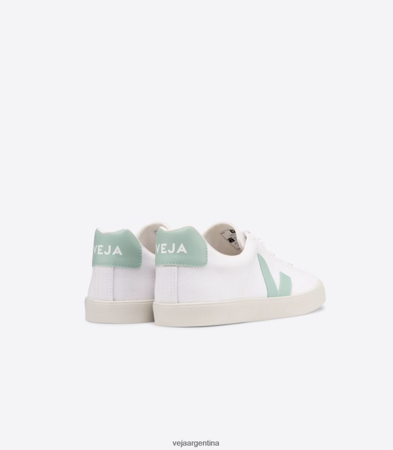 esplar se lienzo matcha blanco Veja NT64JJ244 mujer zapatos