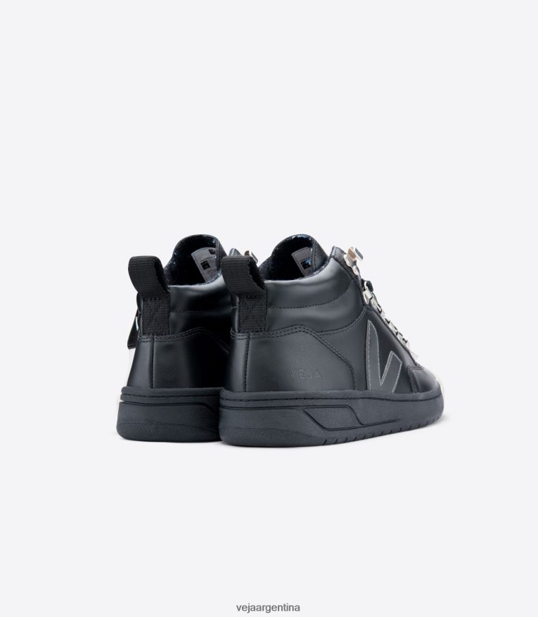 piel roraima negro grafito suela negra Veja NT64JJ253 mujer zapatos