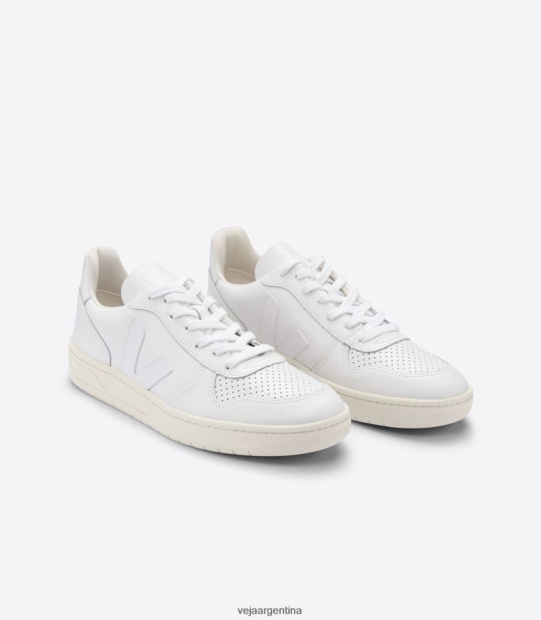 v-10 cuero blanco Veja NT64JJ237 mujer zapatos