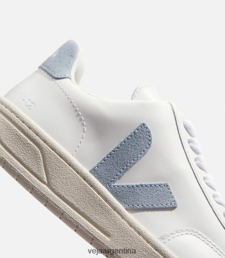 v-12 cuero blanco acero Veja NT64JJ229 mujer zapatos