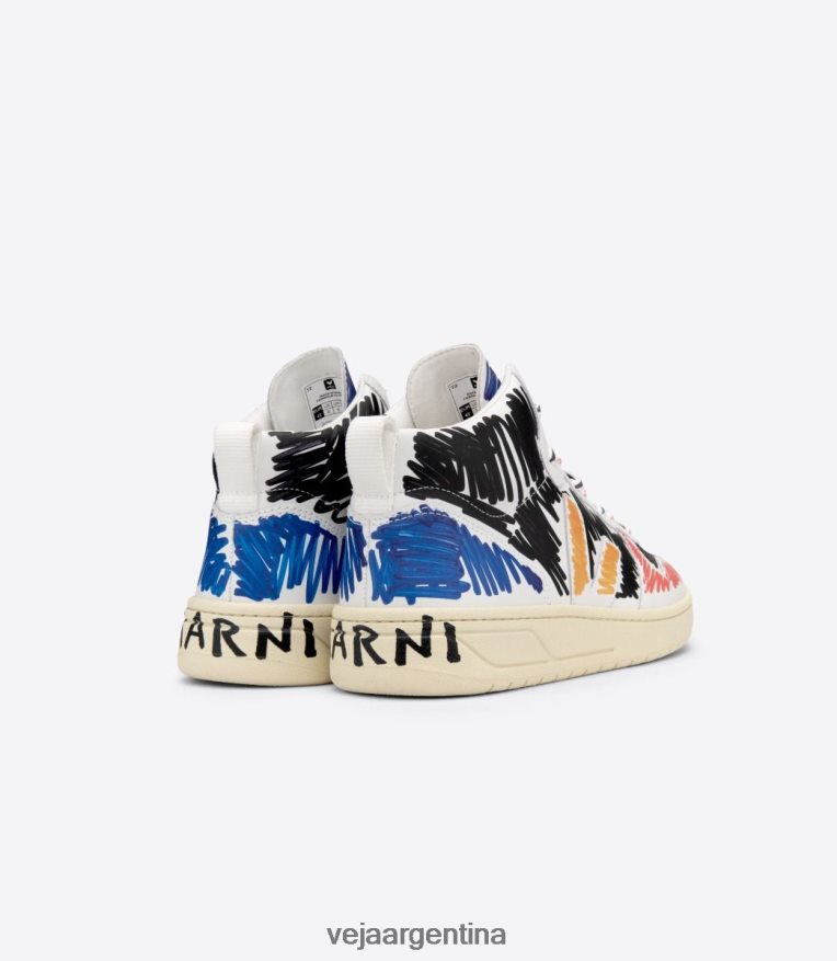 v-15 cuero marni negro Veja X NT64JJ240 mujer zapatos