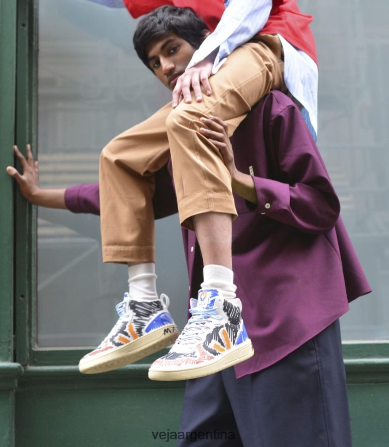 v-15 cuero marni negro Veja X NT64JJ240 mujer zapatos