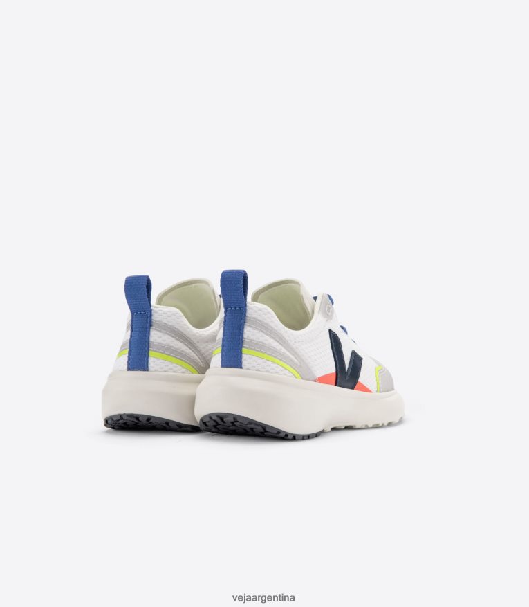 cordones elásticos canario alveomesh blanco nautico Veja NT64JJ381 niños zapatos
