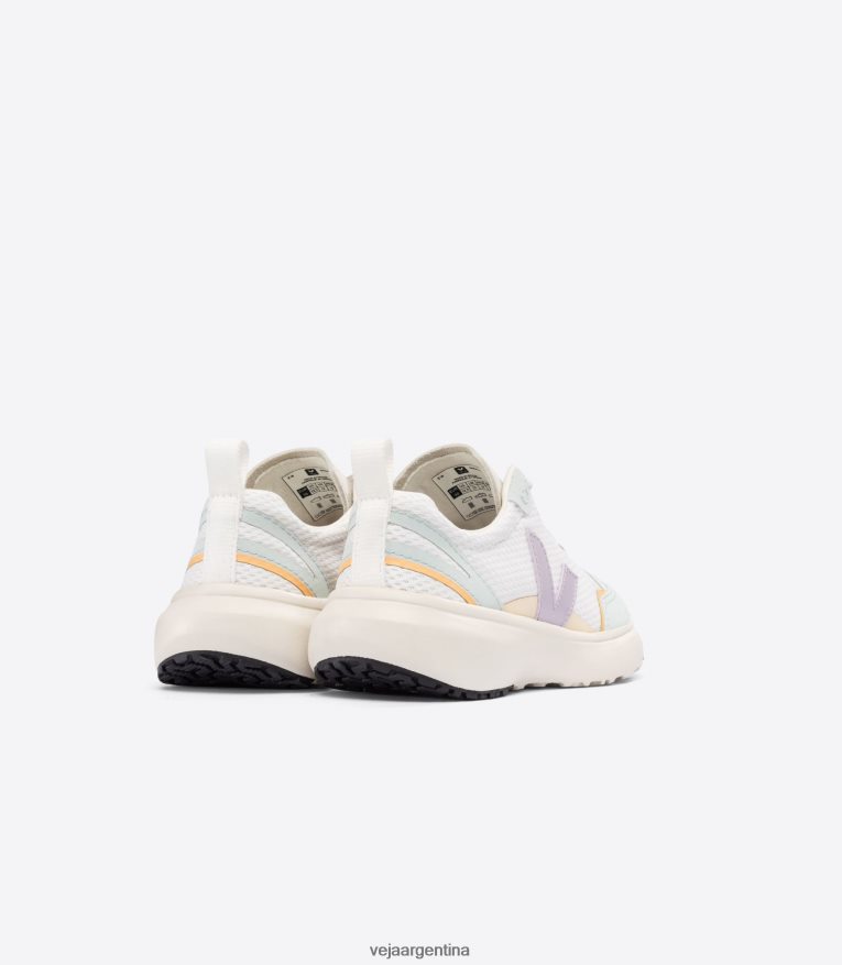 cordones elásticos canario alveomesh blanco parme Veja NT64JJ386 niños zapatos