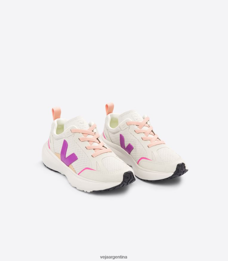 cordones elásticos canario alveomesh loto natural Veja NT64JJ379 niños zapatos