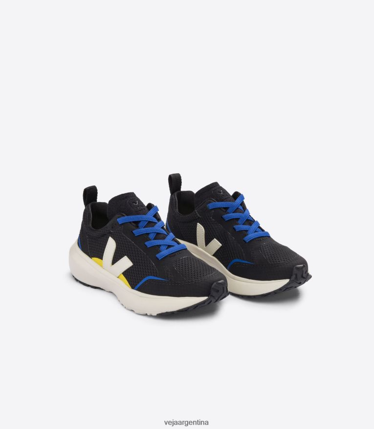 cordones elásticos canario alveomesh negro pierre Veja NT64JJ380 niños zapatos