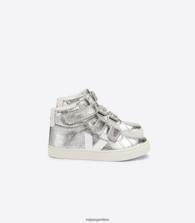 esplar medio pelo plata blanco Veja NT64JJ318 niños zapatos