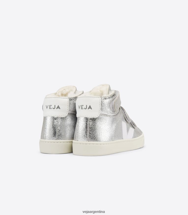 esplar medio pelo plata blanco Veja NT64JJ318 niños zapatos
