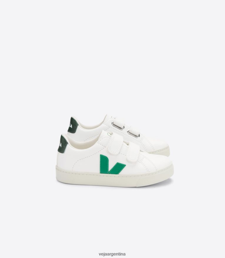 esplar cuero sin cromo blanco esmeralda chipre Veja NT64JJ337 niños zapatos
