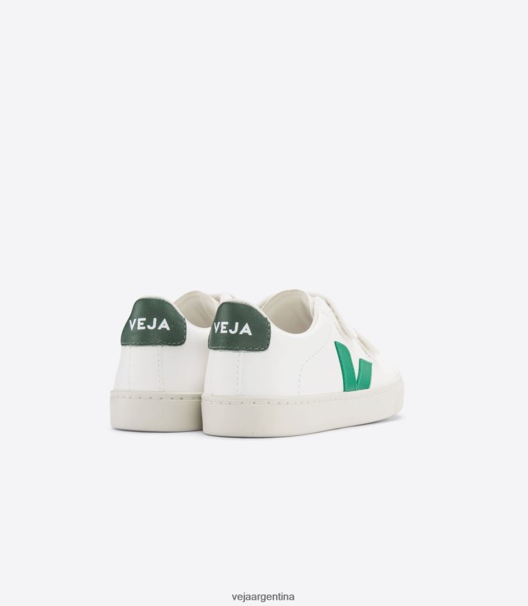 esplar cuero sin cromo blanco esmeralda chipre Veja NT64JJ337 niños zapatos