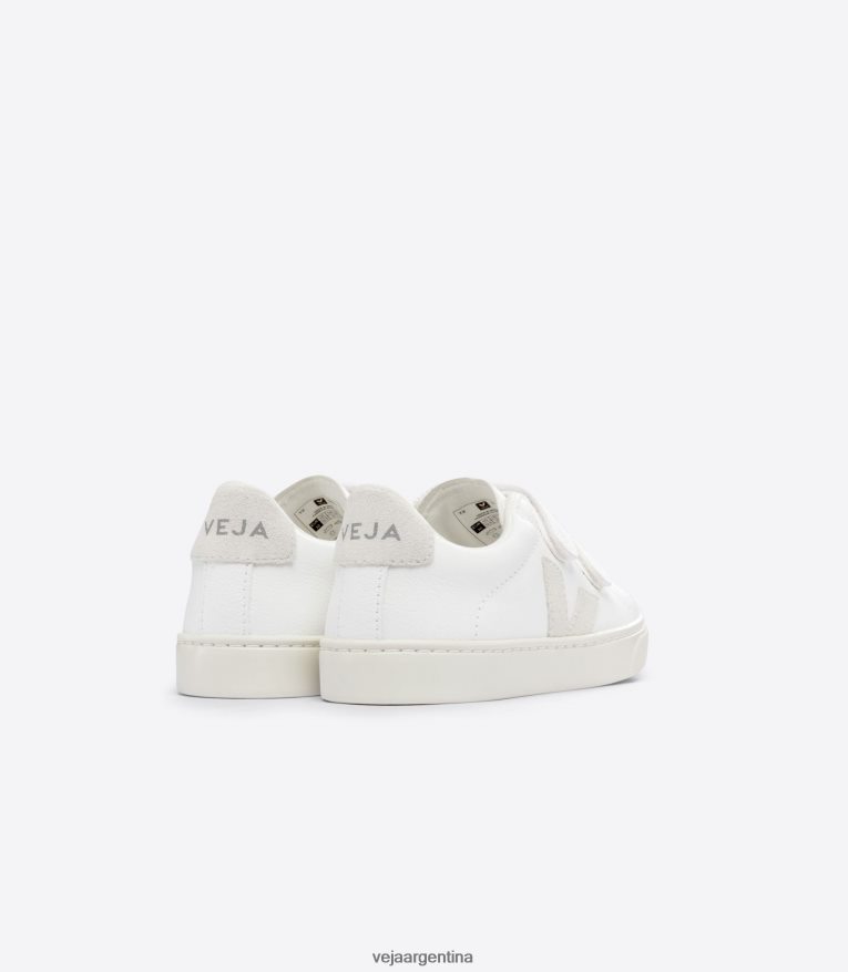 esplar cuero sin cromo blanco natural Veja NT64JJ324 niños zapatos