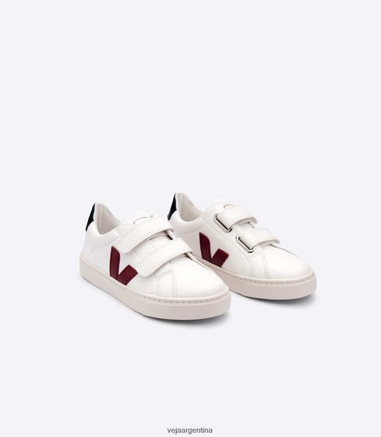 esplar cuero sin cromo blanco negro marsala Veja NT64JJ336 niños zapatos