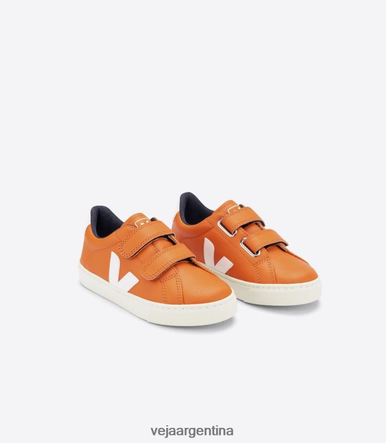 esplar cuero sin cromo calabaza blanco Veja NT64JJ333 niños zapatos