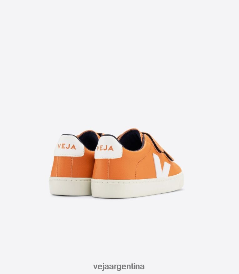 esplar cuero sin cromo calabaza blanco Veja NT64JJ333 niños zapatos