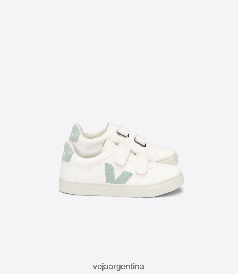 esplar cuero sin cromo matcha blanco Veja NT64JJ329 niños zapatos