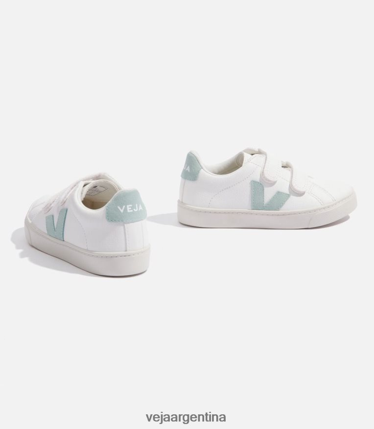 esplar cuero sin cromo matcha blanco Veja NT64JJ329 niños zapatos