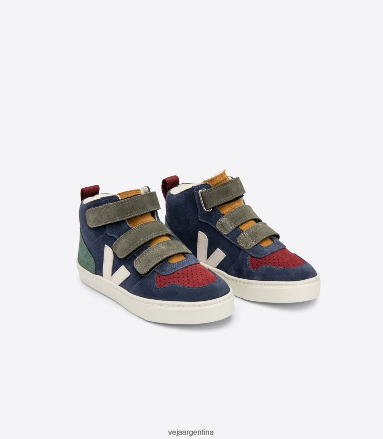 v-10 gamuza de pelo medio multico nautico cyprus Veja NT64JJ352 niños zapatos